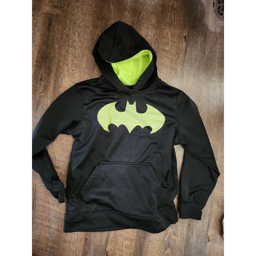 Boys 10/12 Neon & black Batman hoodie